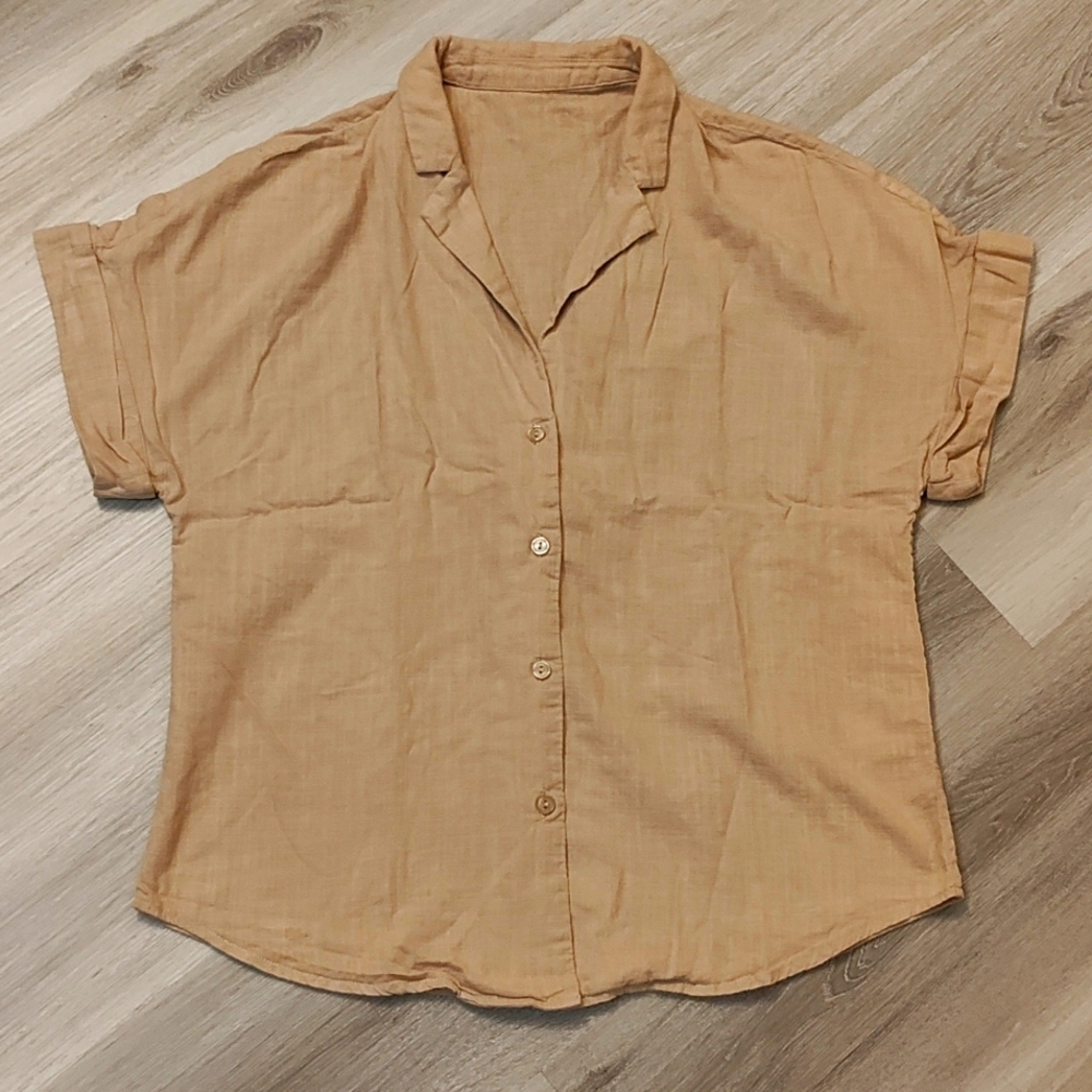 **5/$25** Shein Motf Button up shirt sleeve
